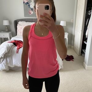Lululemon Pink TankTop With Sports Bra